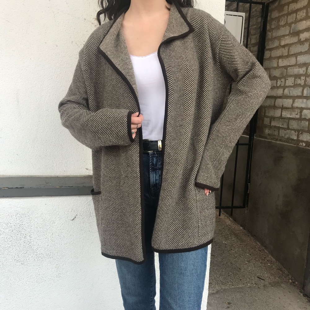 MaxMara cozy striped cardigan